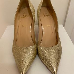 Christian Louboutin Gold Heels